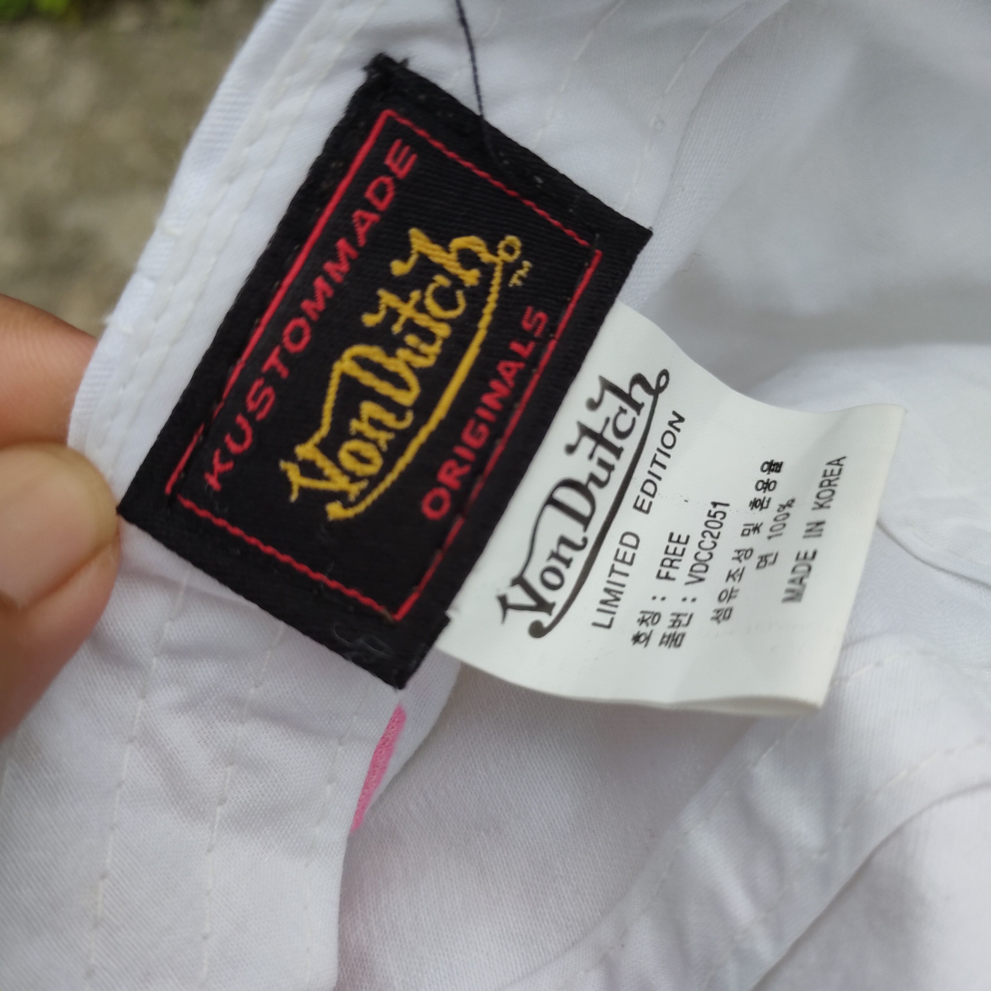 Von Dutch Vintage VON DUTCH Patches Embroidery Cap White Distressed Size ONE SIZE - 8 Thumbnail