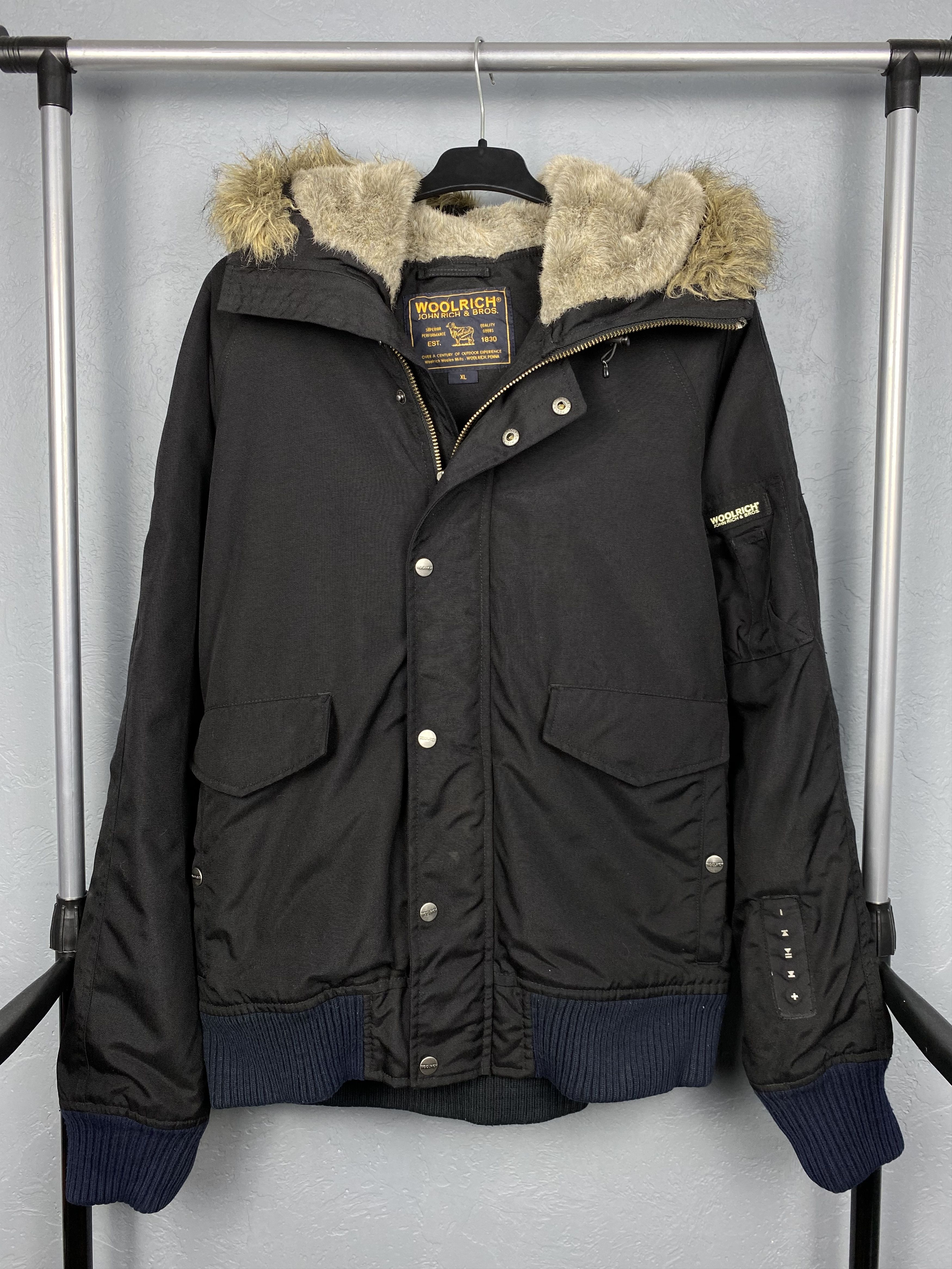 Vintage × Woolrich Woolen Mills Woolrich John Rich & Bros. Bomber Mens Jacket Size US XL / EU 56 / 4 - 1 Thumbnail