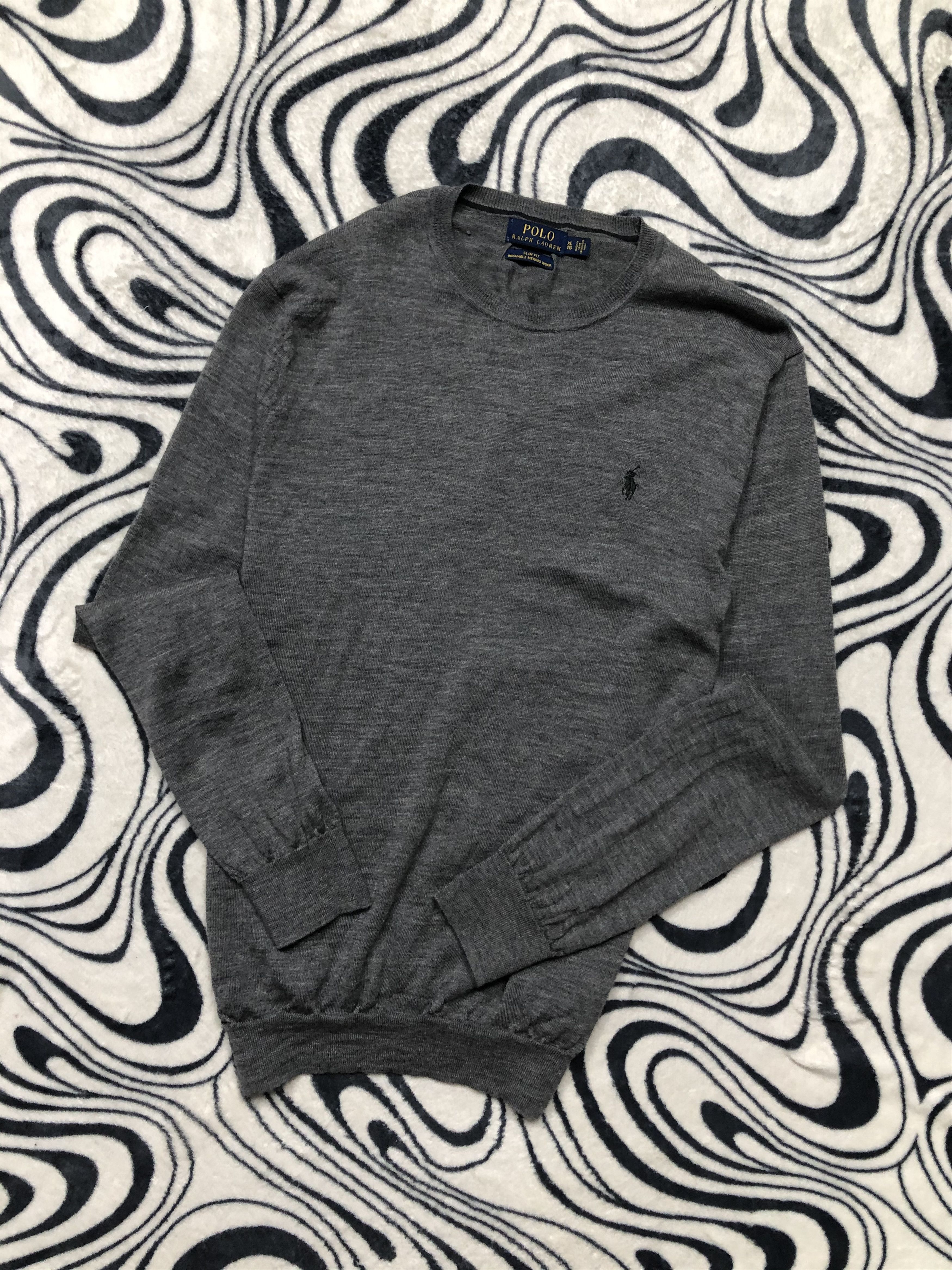 Polo Ralph Lauren × Ralph Lauren × Vintage Polo Ralph Lauren Vintage Mens Merino Wool Sweater Size US L / EU 52-54 / 3 - 1 Thumbnail