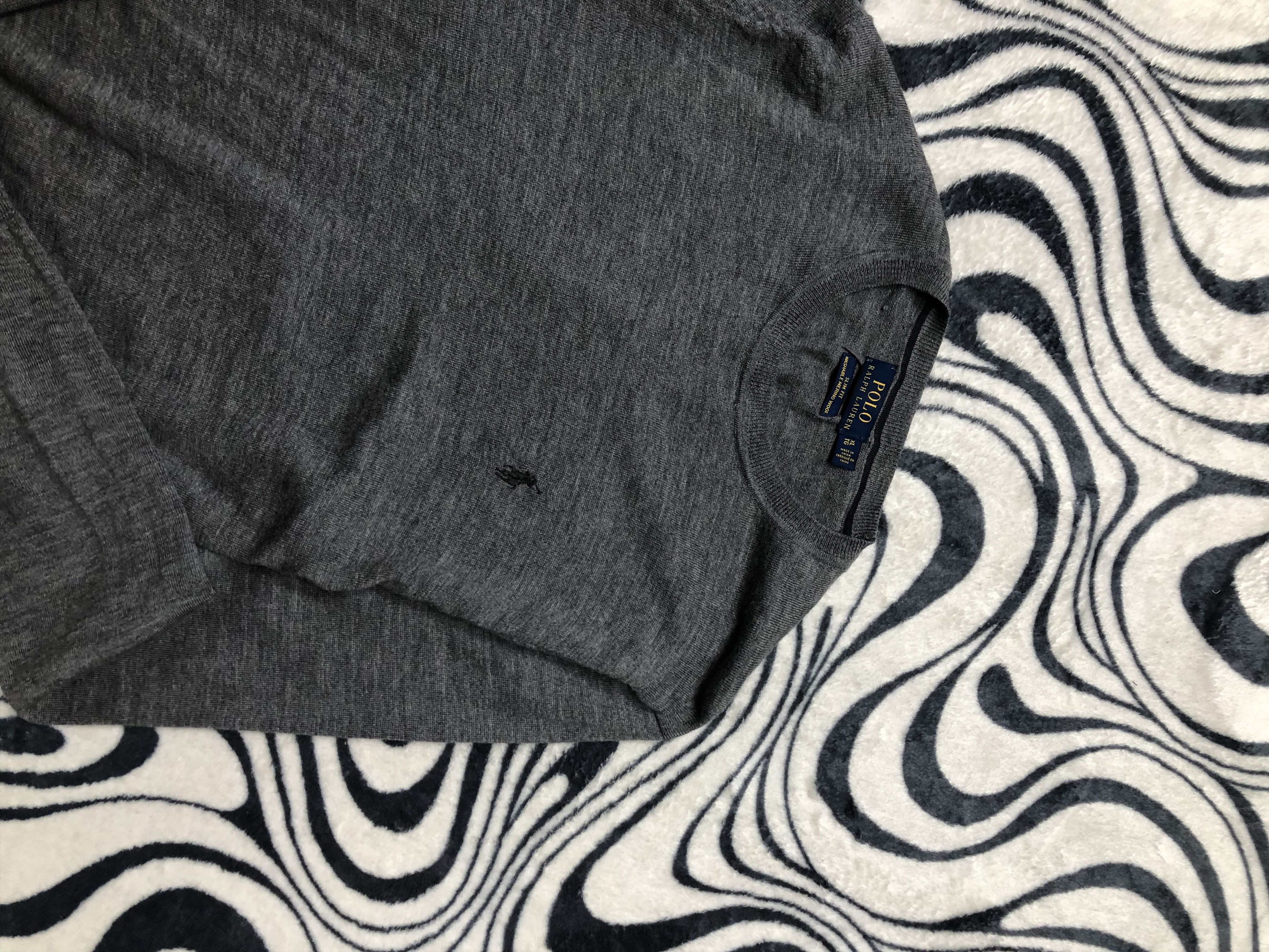 Polo Ralph Lauren × Ralph Lauren × Vintage Polo Ralph Lauren Vintage Mens Merino Wool Sweater Size US L / EU 52-54 / 3 - 2 Thumbnail
