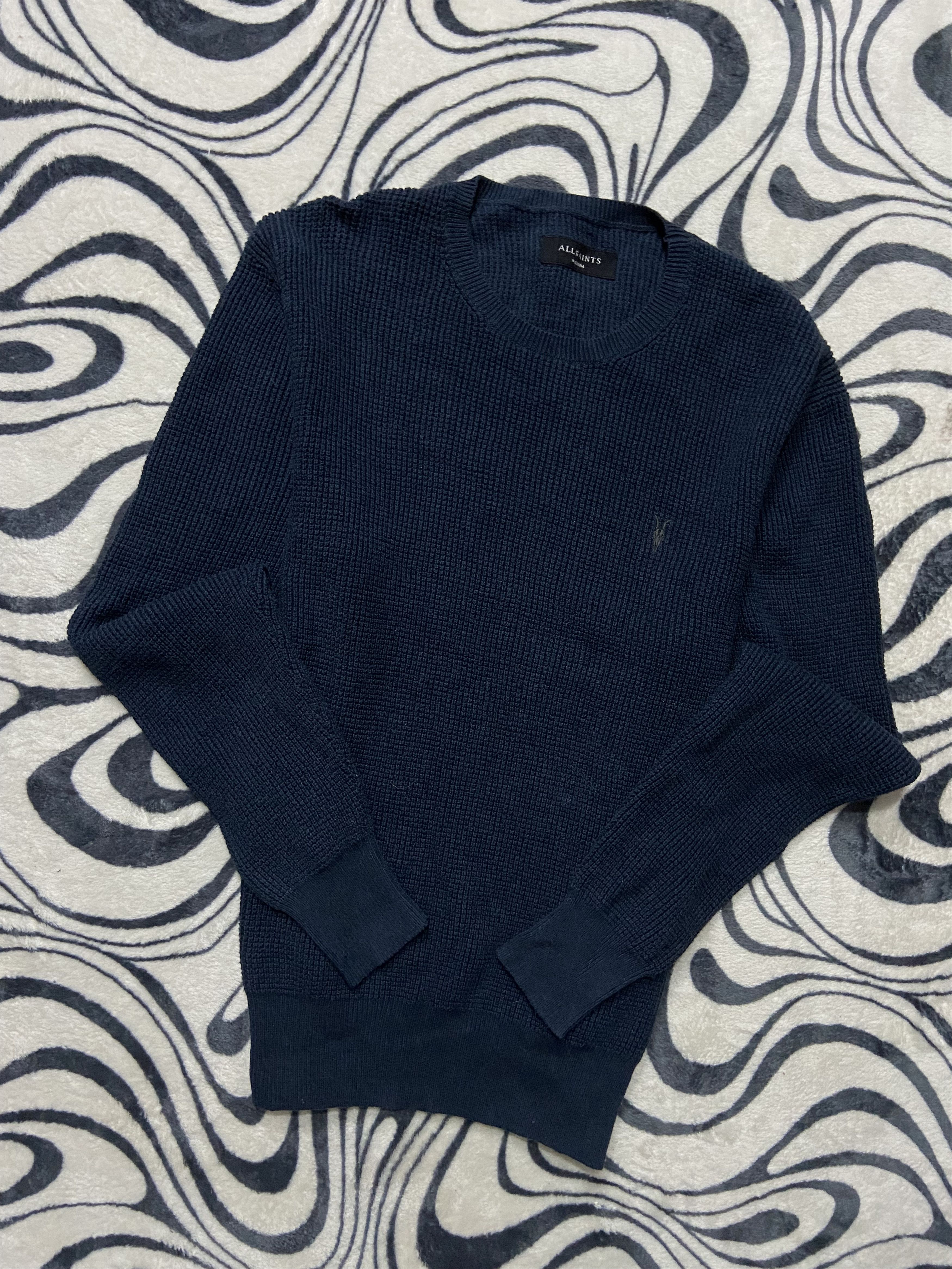 Allsaints Allsaints Mens Knit Ribbed Sweater Size US M / EU 48-50 / 2 - 1 Thumbnail