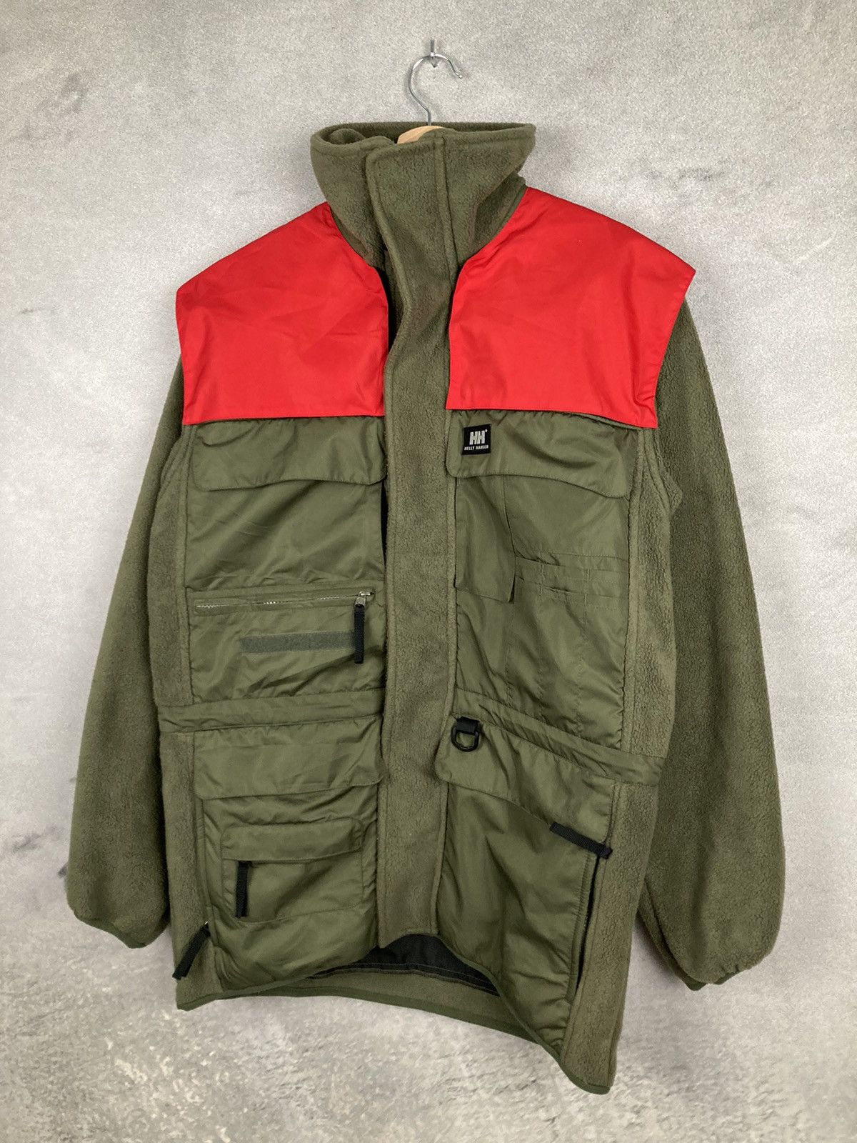 Helly Hansen Helly Hansen Workwear Fleece Jacket Multipocket 90s Rare Size US S / EU 44-46 / 1 - 2 Thumbnail