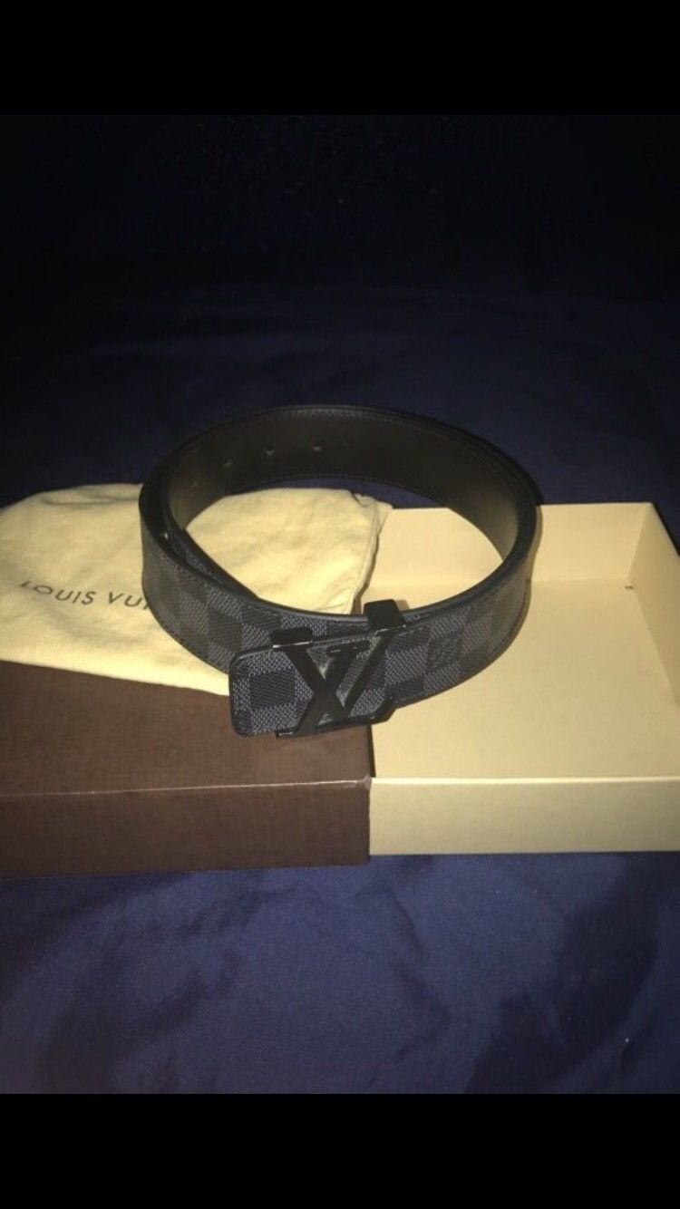 louis vuitton black belt price