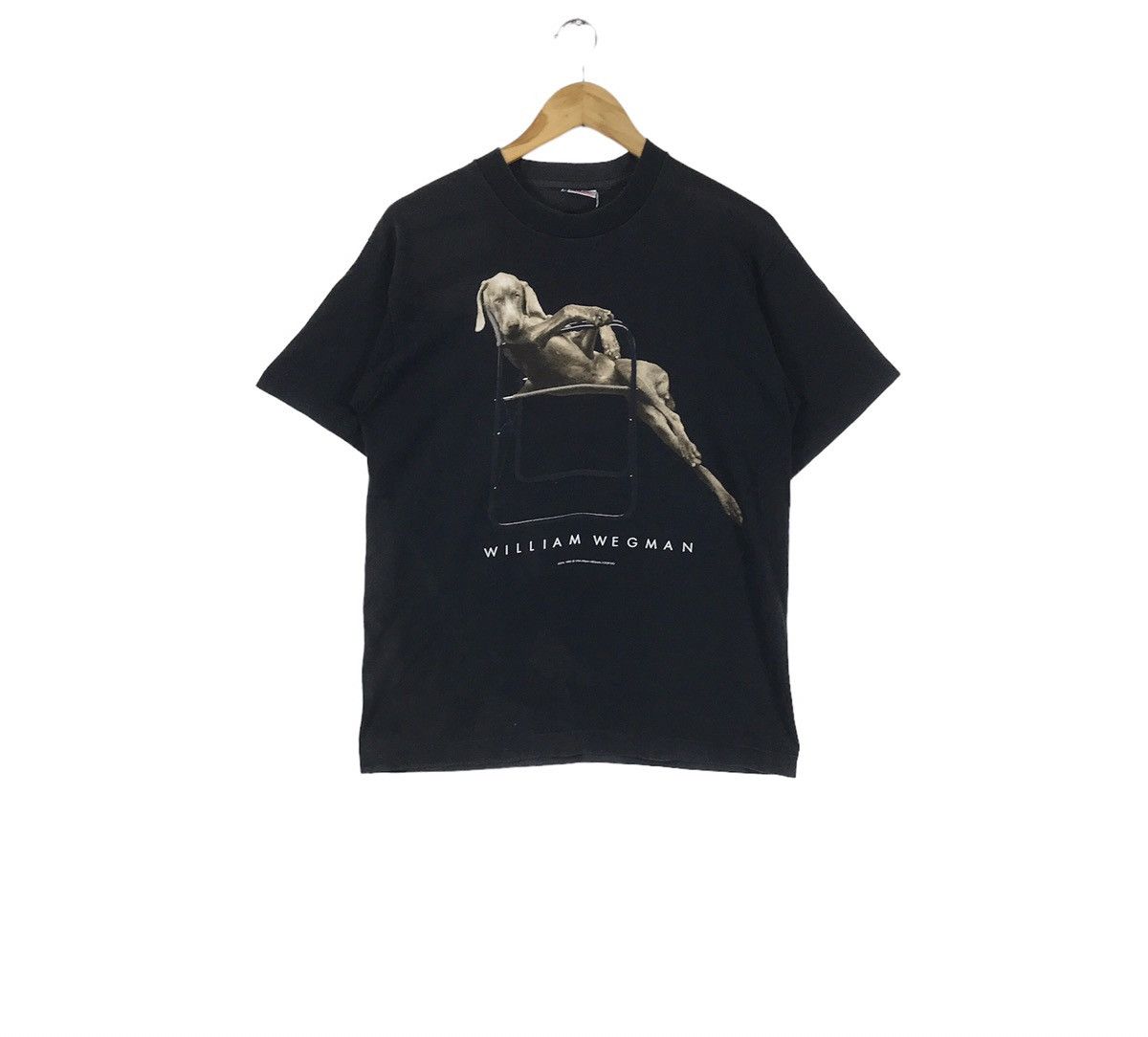 Vintage 90s Art William Wegman Dog T-Shirt Made in Usa Tops