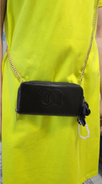 Chanel Chanel CC Mark Logo Caviar Leather Zippy Wallet on Chain Size ONE SIZE - 2 Thumbnail