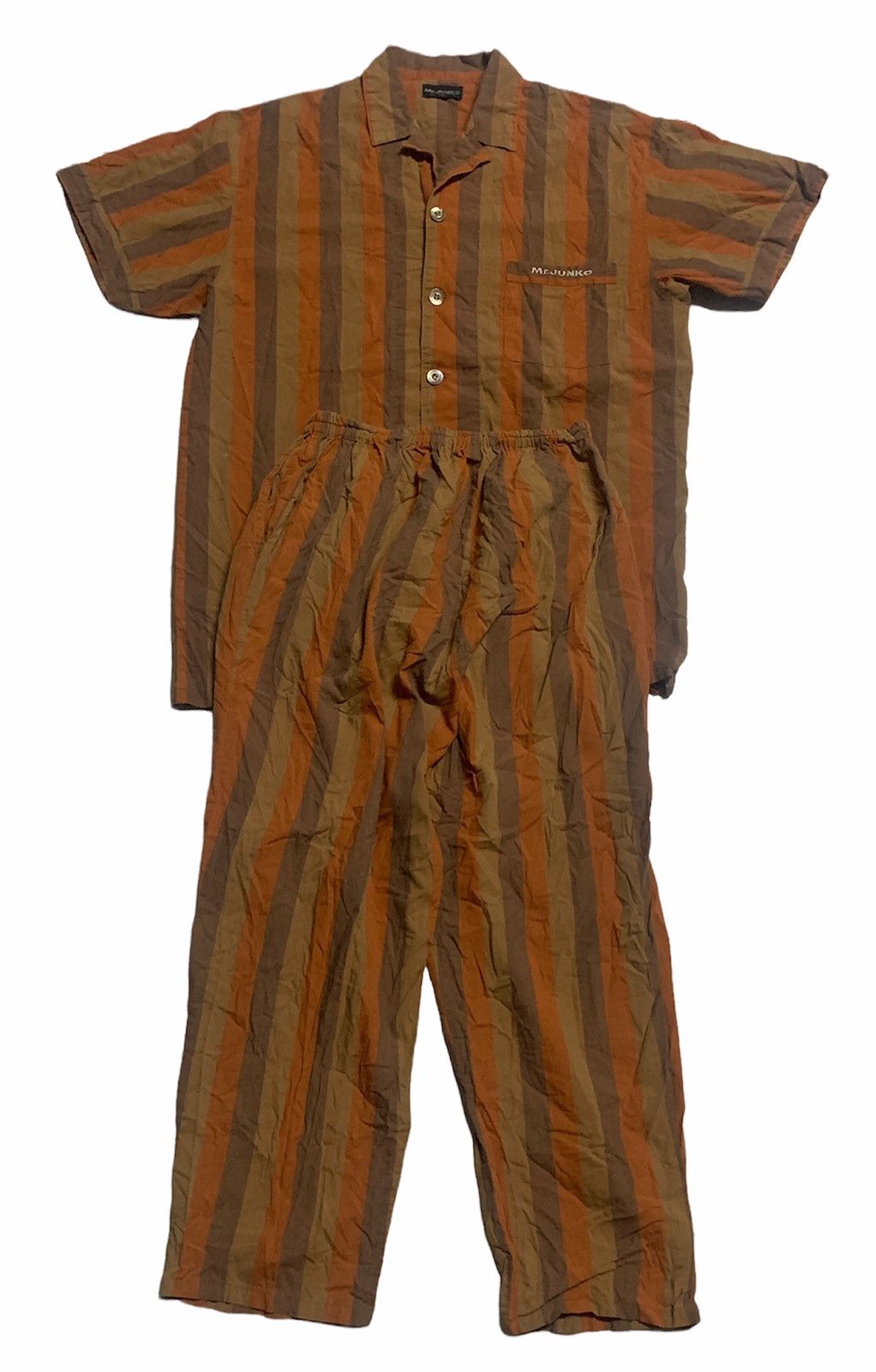 Japanese Brand × Mr. Junko VINTAGE MR JUNKO JAPAN STRIPES PYJAMAS MADE IN JAPAN Size US M / EU 48-50 / 2 - 2 Thumbnail