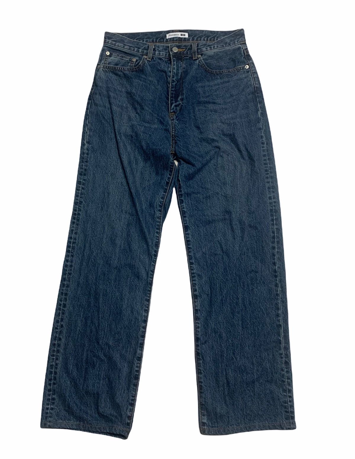 JW Anderson JW ANDERSON EMBROIDERY LOGO WASHED BLUE DENIM Size US 32 / EU 48 - 1 Thumbnail