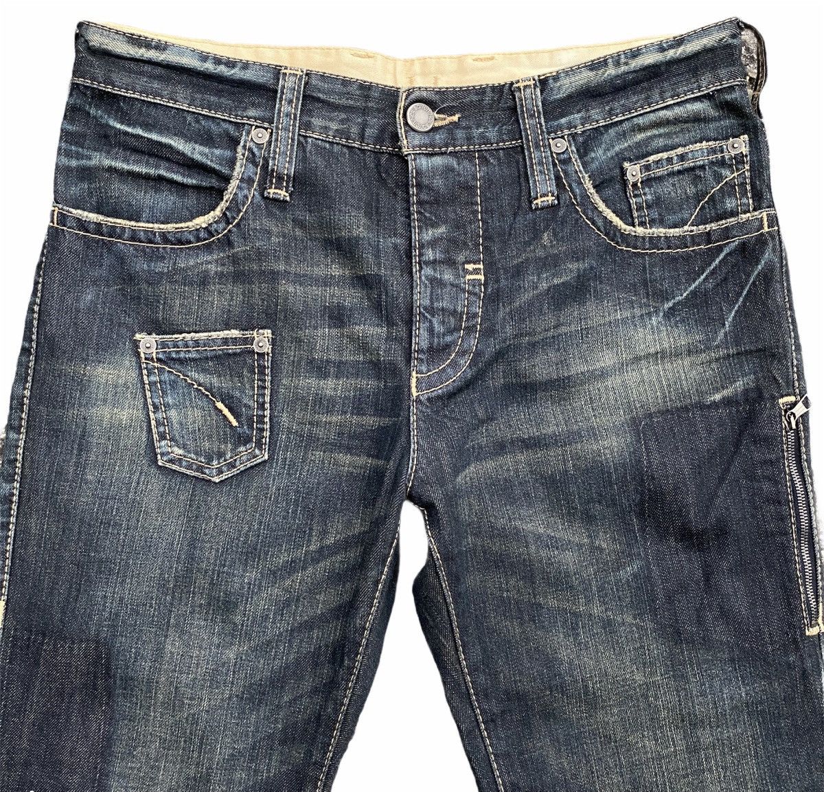 Neil Barrett Neil Barrett Indigo Rare Design Denim Blue Jeans Pants 2006 Size US 33 - 3 Thumbnail