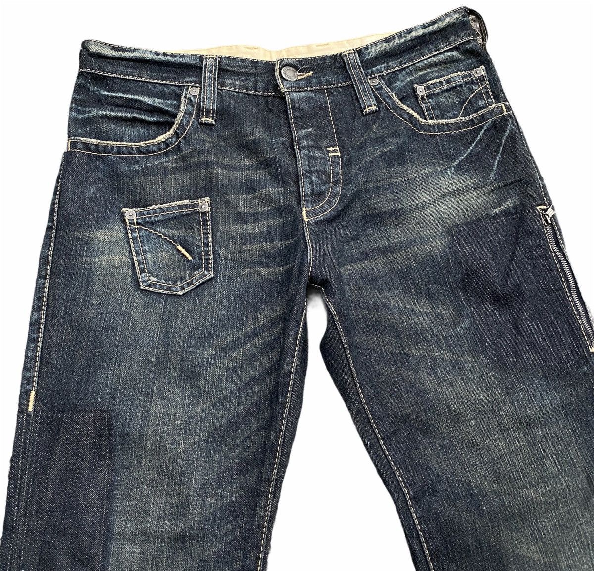 Neil Barrett Neil Barrett Indigo Rare Design Denim Blue Jeans Pants 2006 Size US 33 - 5 Thumbnail