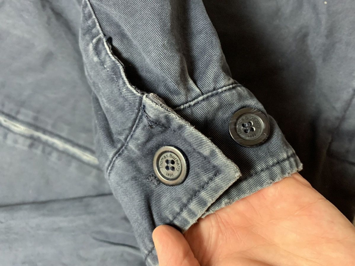 Vintage denim jacket Thomas Burberry size XL plaid