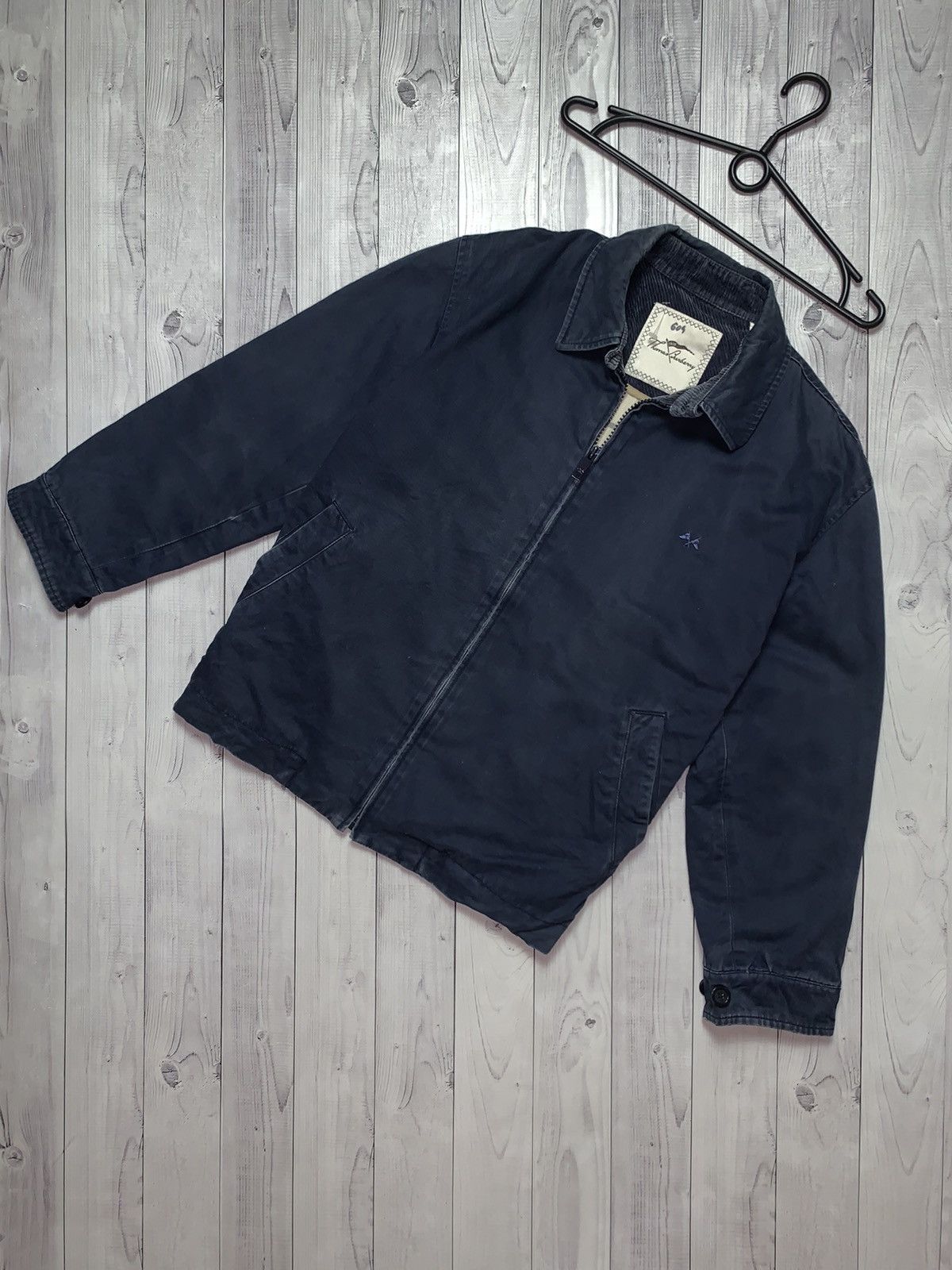 Vintage denim jacket Thomas Burberry size XL plaid