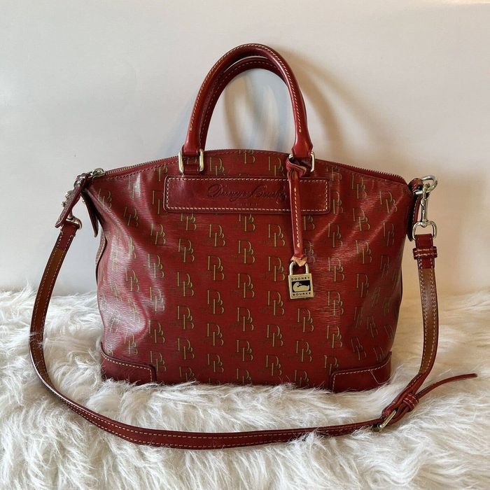 Dooney & Bourke DOONEY & BOURKE 1975 Vacchetta Leather red Satchel ...