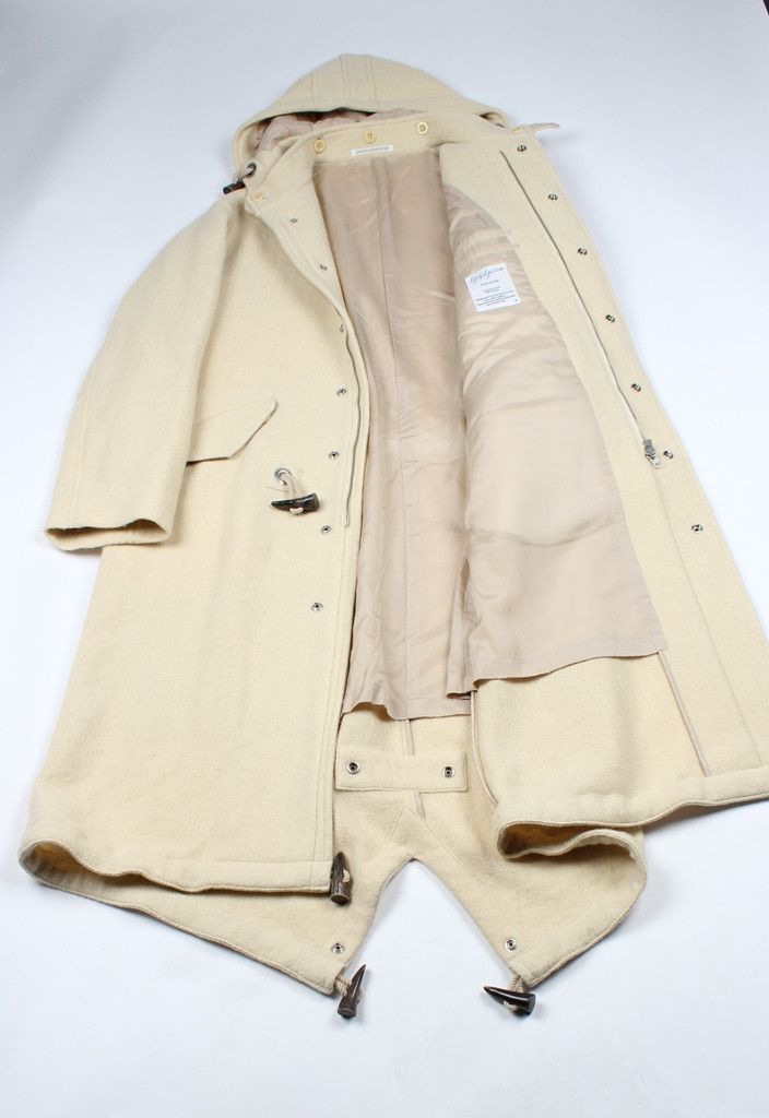 Yohji Yamamoto Vintage Hooded Wool Parka Coat Long Jacket Size US M / EU 48-50 / 2 - 1 Thumbnail