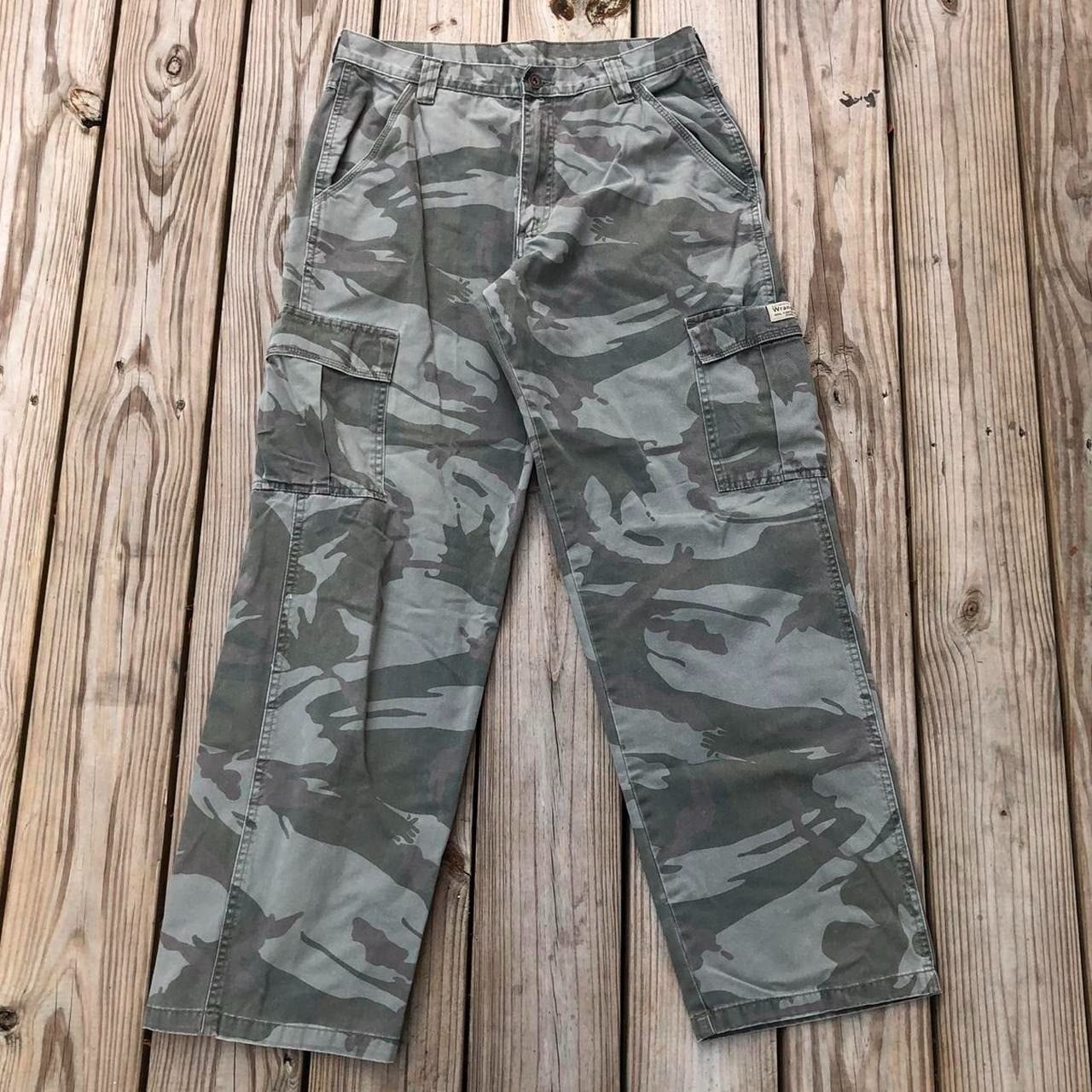 Vintage Y2k Wrangler Camouflage Cargo Pants | Grailed