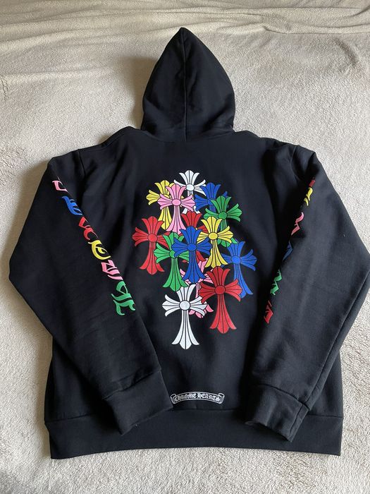 Chrome Hearts Chrome Hearts Multi Color Cross Hoodie | Grailed