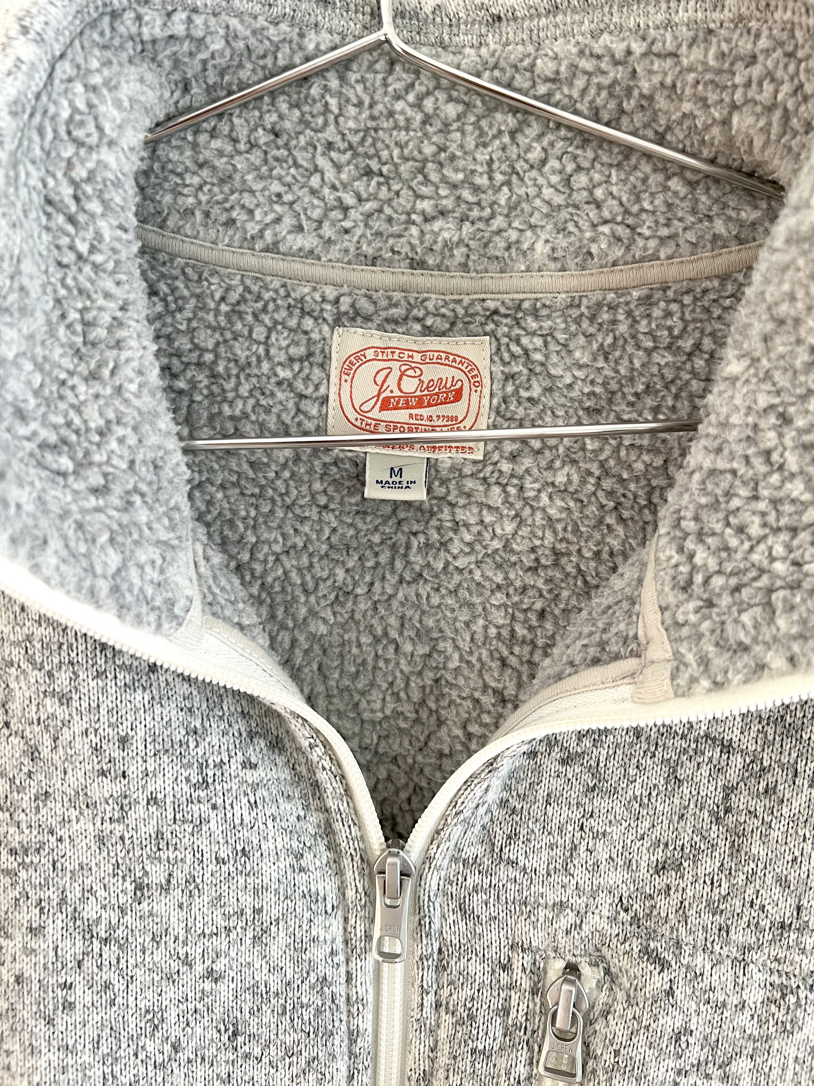 J.Crew J.Crew Heather Grey Fleece Jacket Size US M / EU 48-50 / 2 - 3 Thumbnail