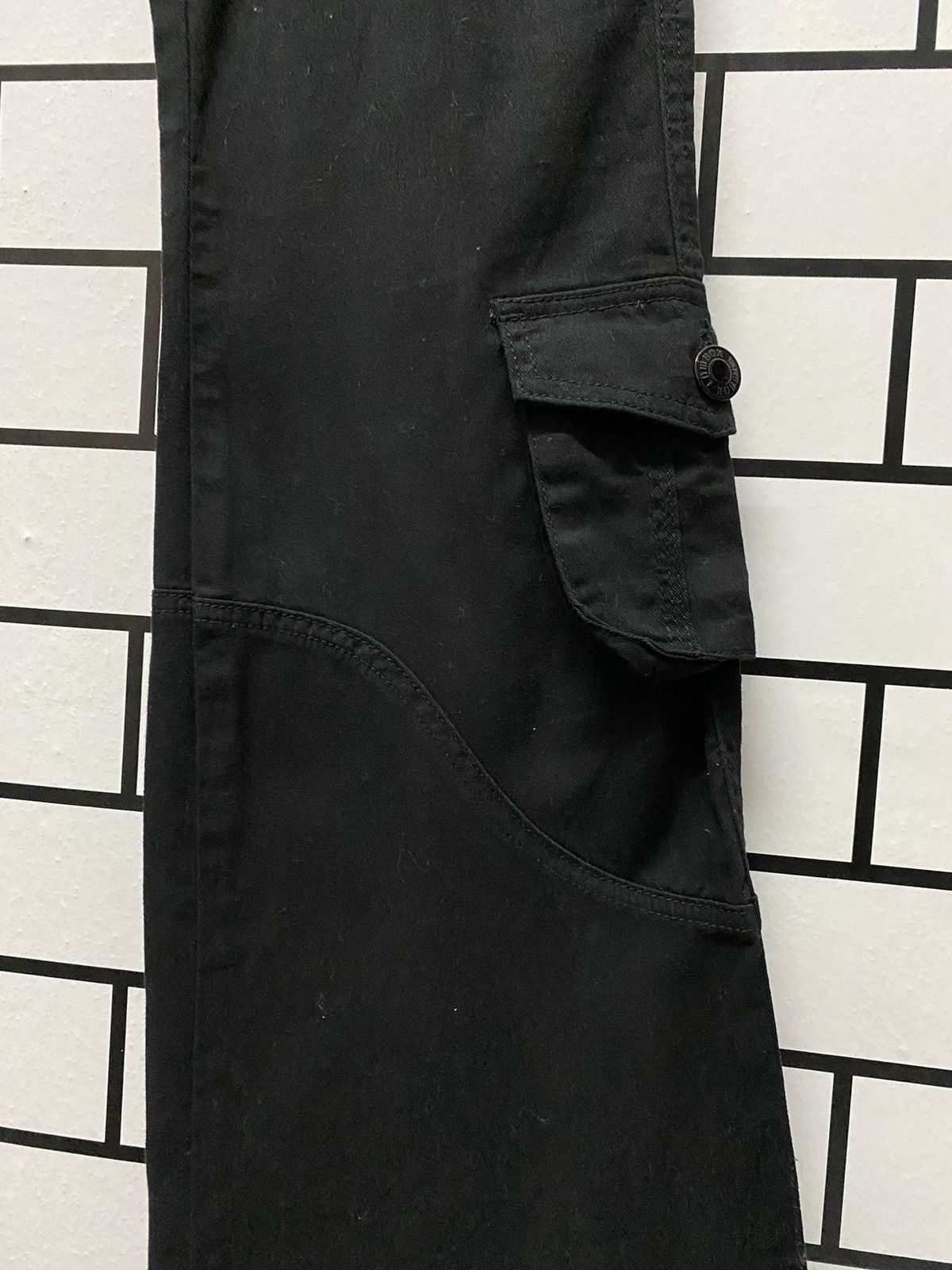 Designer × Japanese Brand LowBox Japan Cargo Velvet Multi Pocket Flared Boot Cut Pants Size US 30 / EU 46 - 9 Thumbnail