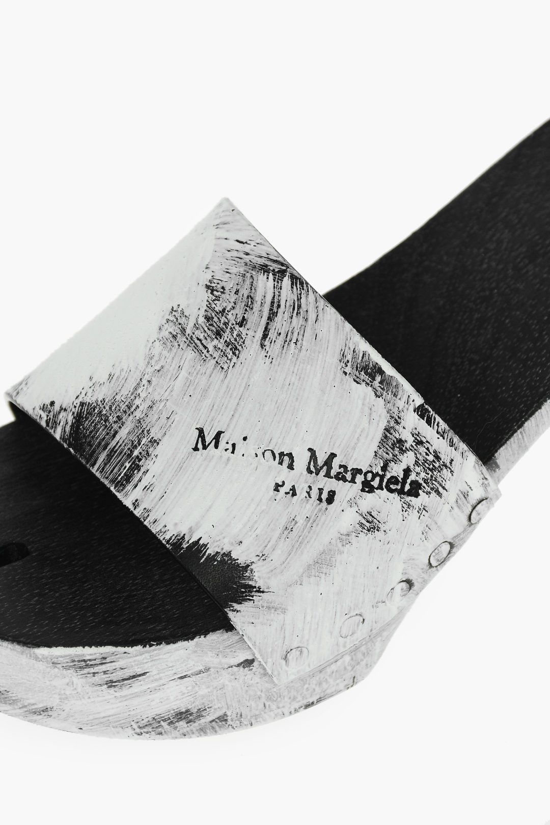 Maison Margiela Mules in Black & White Size US 8.5 / IT 38.5 - 4 Thumbnail