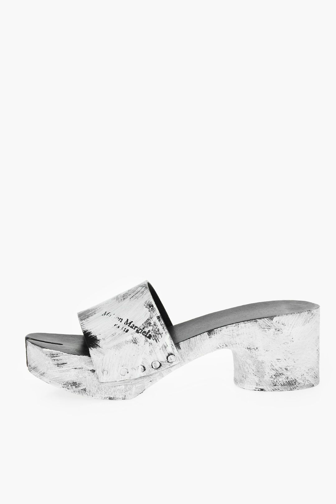 Maison Margiela Mules in Black & White Size US 8.5 / IT 38.5 - 3 Thumbnail