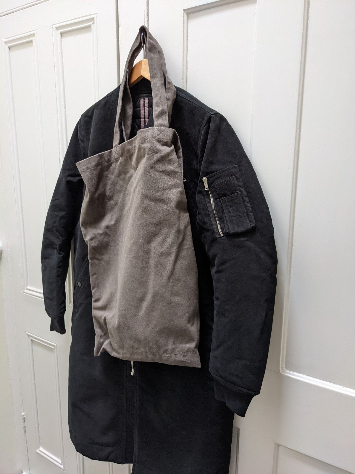 Rick Owens Drkshdw Rick Owens Drkshdw Black Flight Trench Coat Size US S / EU 44-46 / 1 - 5 Thumbnail
