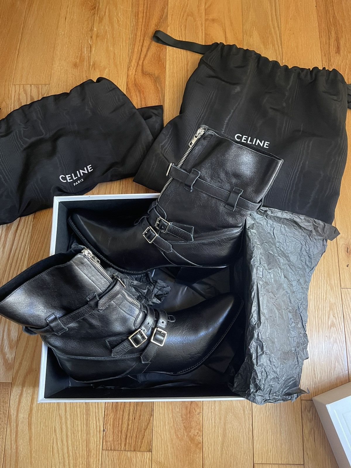 Celine Celine Berlin 3 Buckle Ankle Boots SS19 | Grailed
