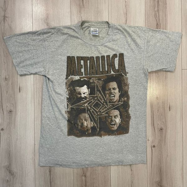 Vintage Metallica Band Tee Poor Touring Me World Tour Europe 96 90s 