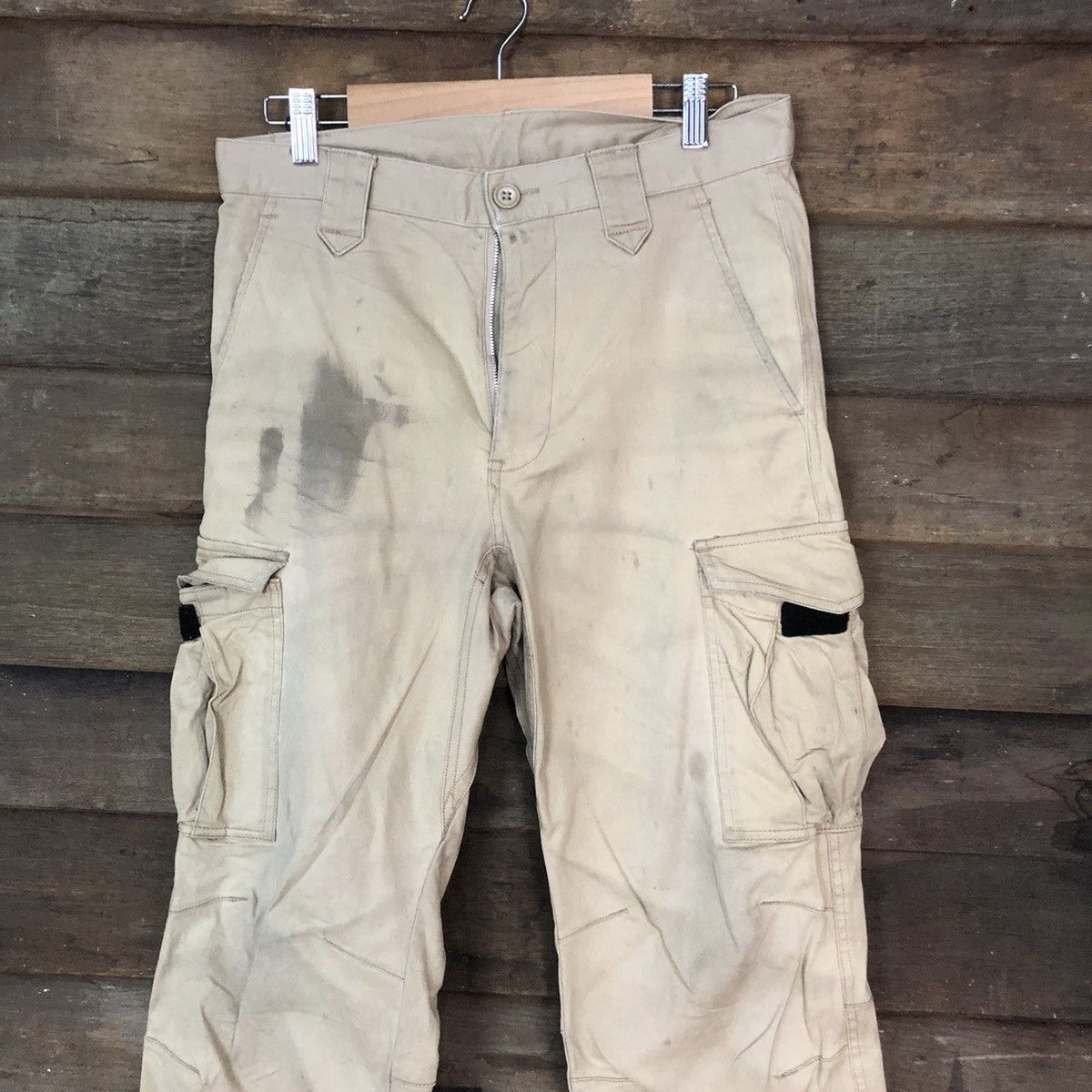 Japanese Brand Japan dirty thrashed tactical Brown Cargo Pants #7049 Size US 30 / EU 46 - 2 Thumbnail