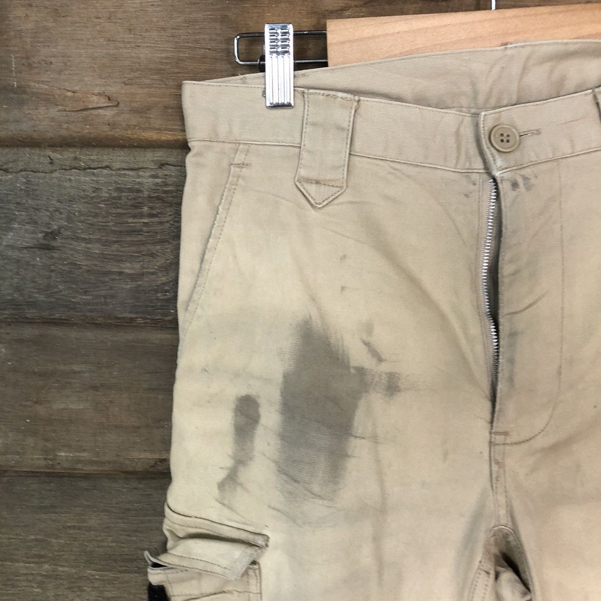 Japanese Brand Japan dirty thrashed tactical Brown Cargo Pants #7049 Size US 30 / EU 46 - 4 Thumbnail