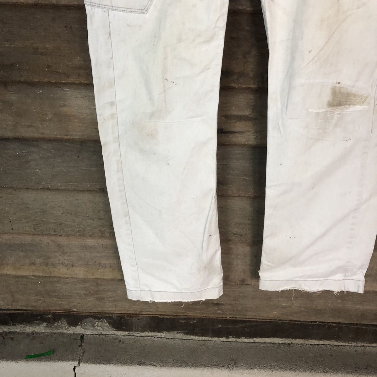 Japanese Brand Even River White dirty thrashes utility Cargo Pants #7052 Size US 29 - 8 Thumbnail