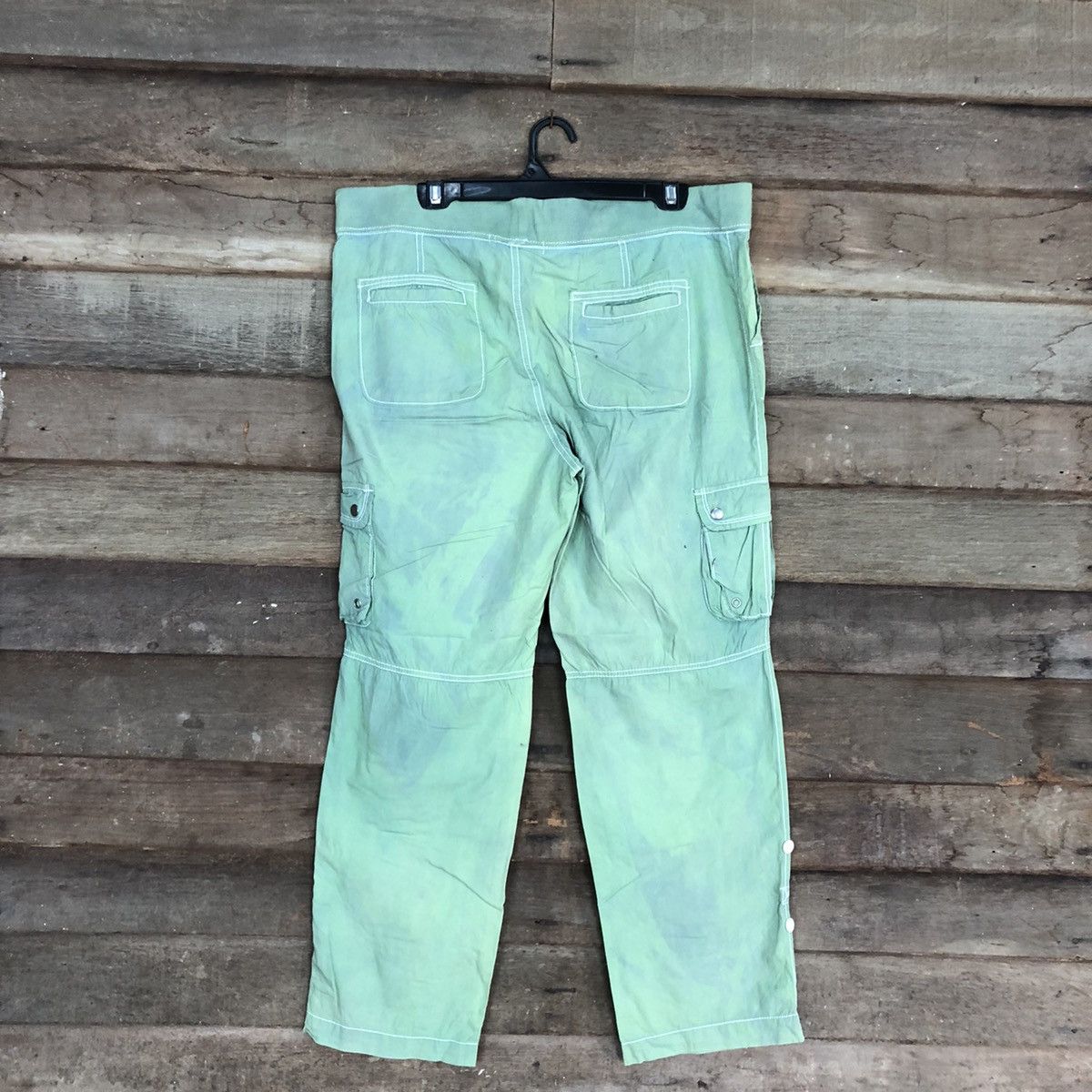 Faded Glory Kenneth Cole Green faded Tactical Cargo Pants #4972 Size US 36 / EU 52 - 7 Thumbnail