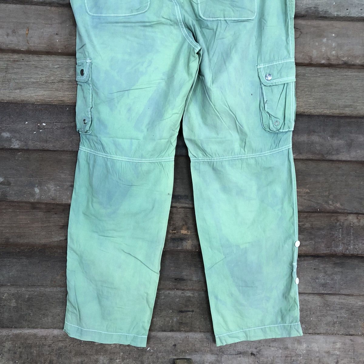Faded Glory Kenneth Cole Green faded Tactical Cargo Pants #4972 Size US 36 / EU 52 - 9 Thumbnail