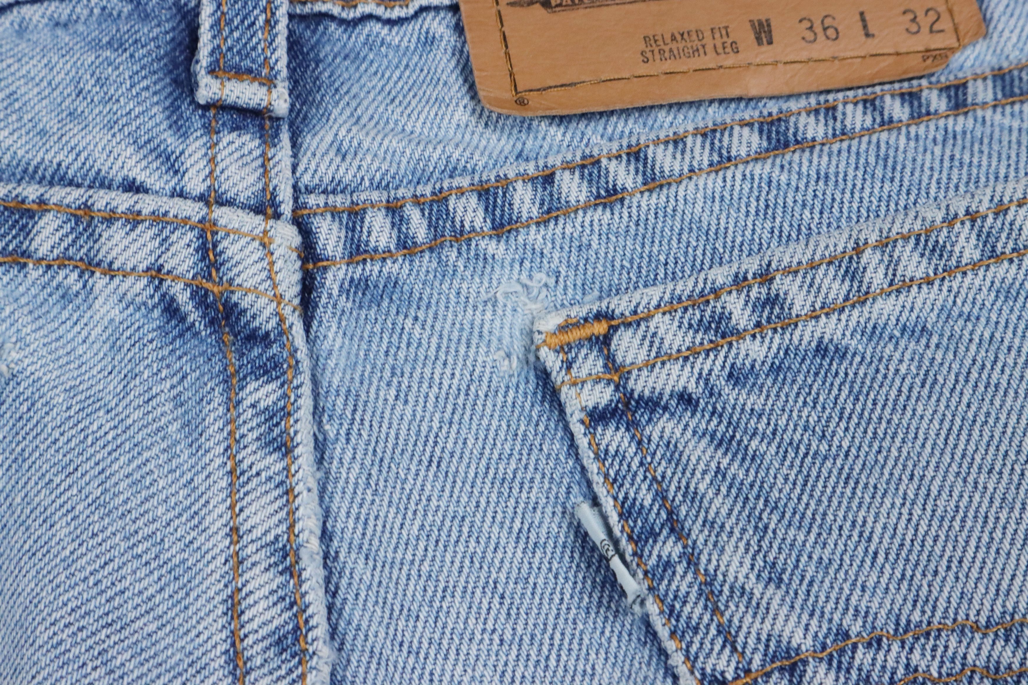Levi's × Levi's Vintage Clothing × Vintage 90s Levis White Tab Light Wash Denim Jeans Size US 36 / EU 52 - 20 Thumbnail