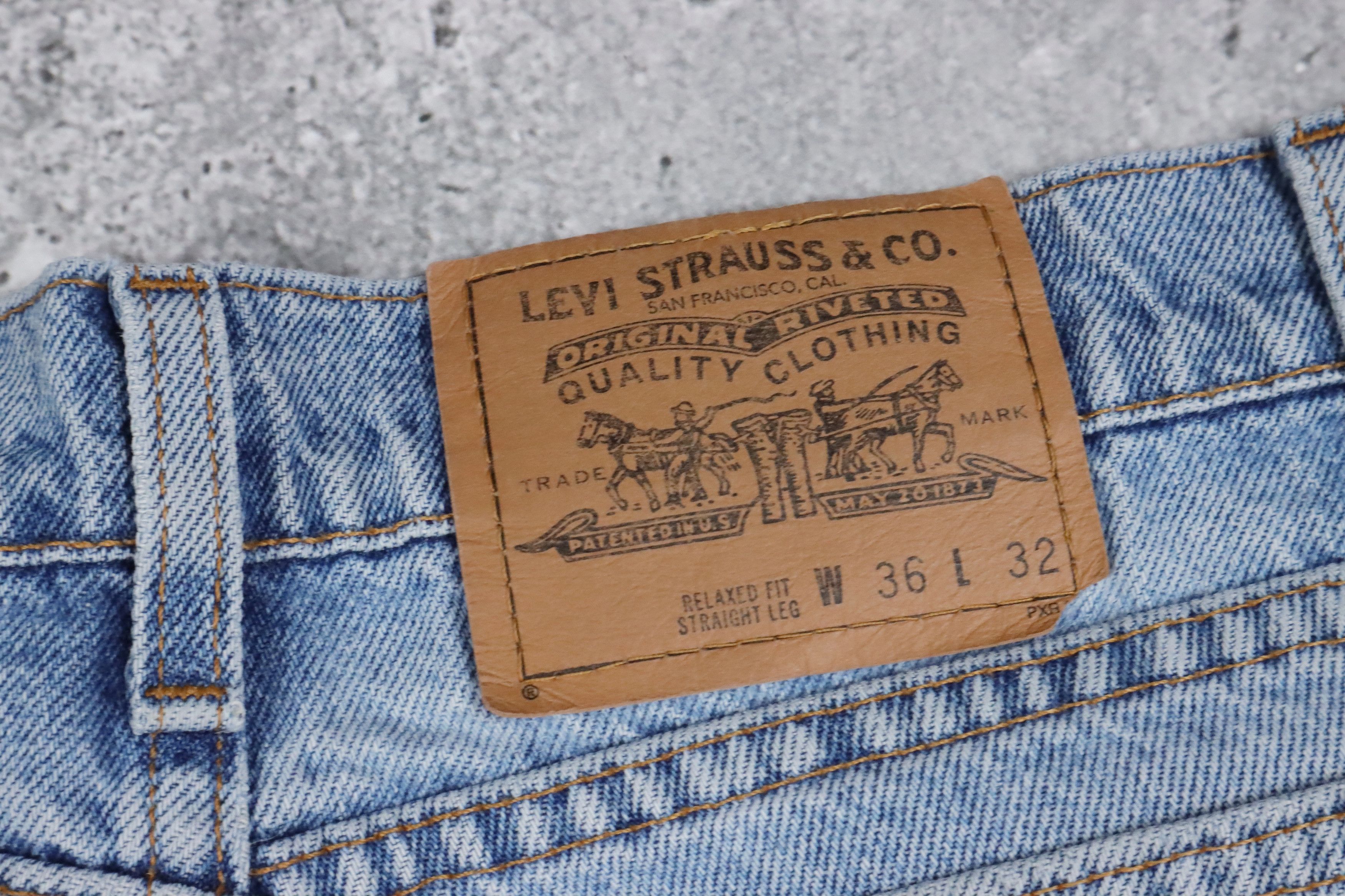 Levi's × Levi's Vintage Clothing × Vintage 90s Levis White Tab Light Wash Denim Jeans Size US 36 / EU 52 - 21 Thumbnail