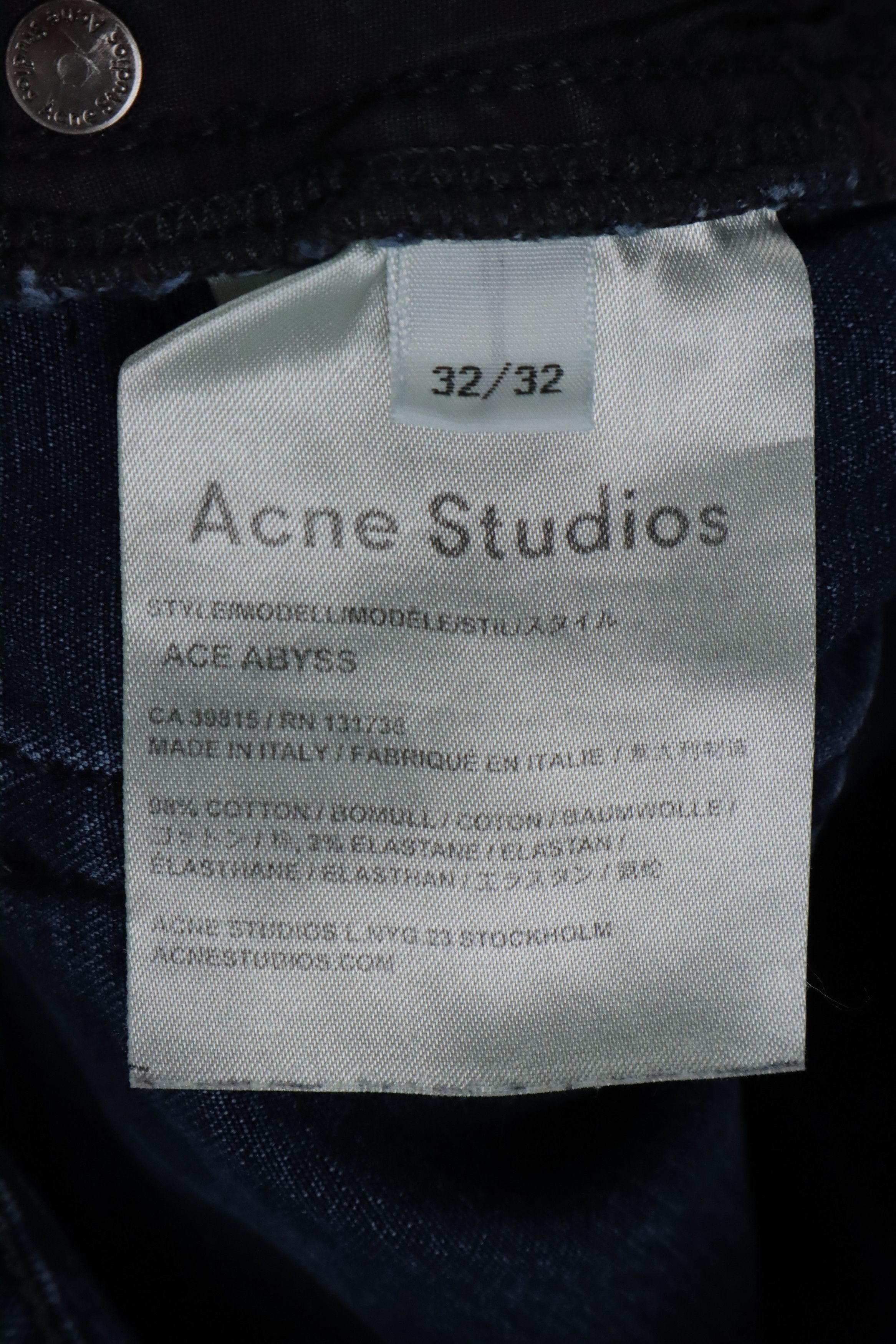 Acne Studios Acne Studios Ace Abyss Denim Jeans Size US 32 / EU 48 - 16 Thumbnail