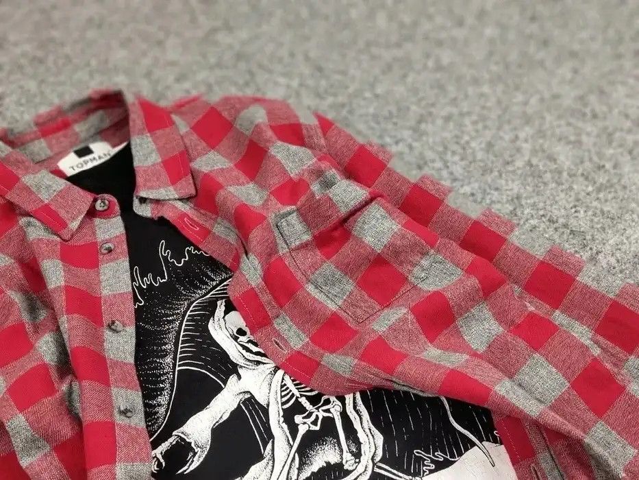 Flannel VTG needles Scott Style Y2K Flannel Shirt checkered Kapital Size US M / EU 48-50 / 2 - 6 Thumbnail