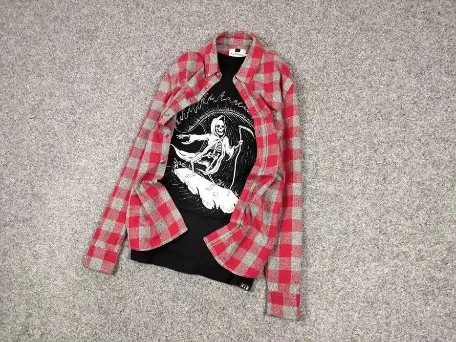 Flannel VTG needles Scott Style Y2K Flannel Shirt checkered Kapital Size US M / EU 48-50 / 2 - 2 Thumbnail