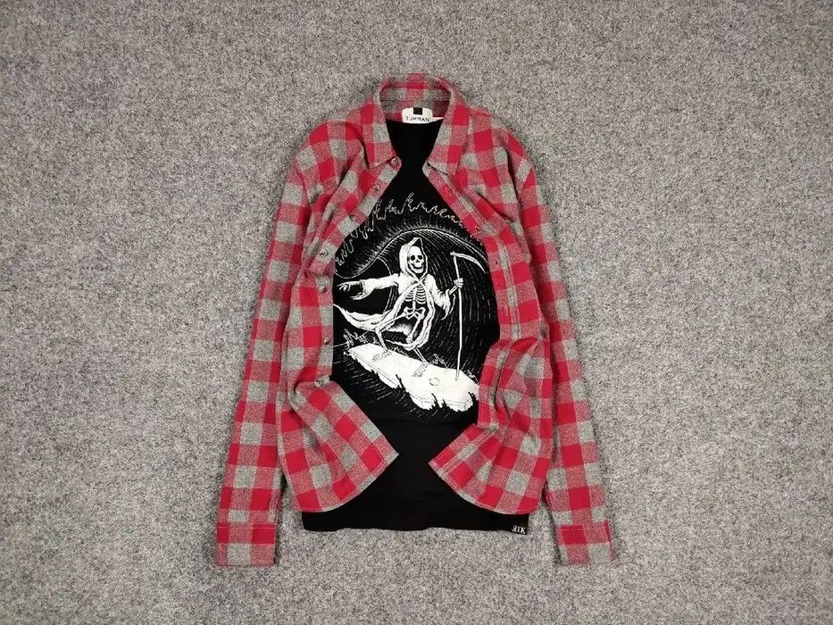 Flannel VTG needles Scott Style Y2K Flannel Shirt checkered Kapital Size US M / EU 48-50 / 2 - 1 Thumbnail