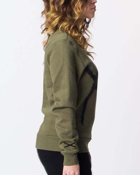 The Weeknd The Weeknd XO CUT & SEWN UNISEX CREW NECK MILITARY GREEN Size US S / EU 44-46 / 1 - 16 Thumbnail