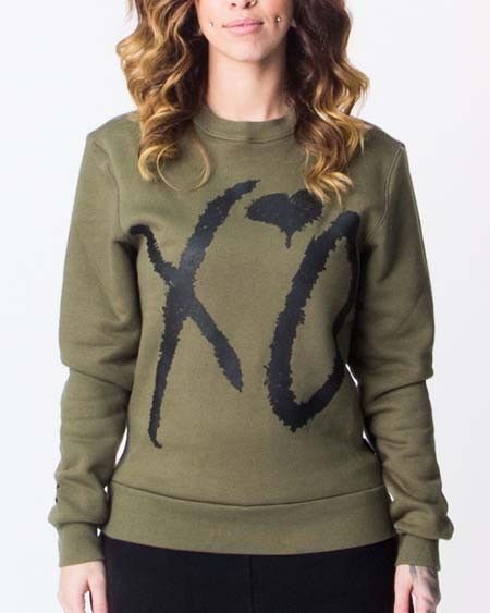 The Weeknd The Weeknd XO CUT & SEWN UNISEX CREW NECK MILITARY GREEN Size US S / EU 44-46 / 1 - 14 Thumbnail