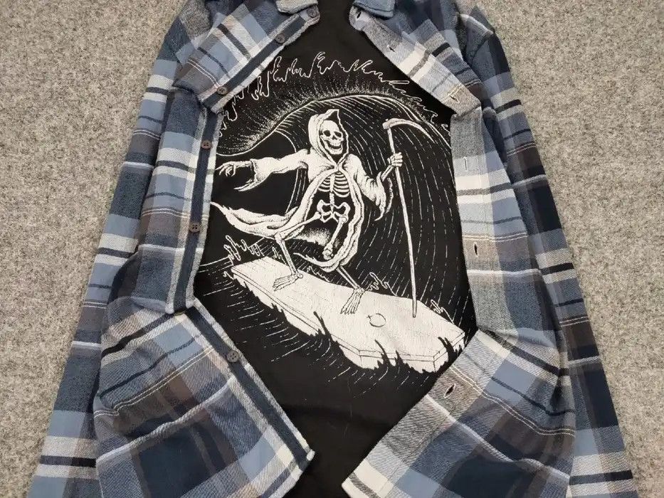 Flannel Vintage Flannel Shirt Travis Scott Style Streetwear Hype Size US XL / EU 56 / 4 - 8 Thumbnail