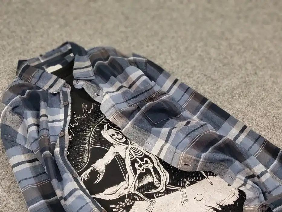 Flannel Vintage Flannel Shirt Travis Scott Style Streetwear Hype Size US XL / EU 56 / 4 - 6 Thumbnail