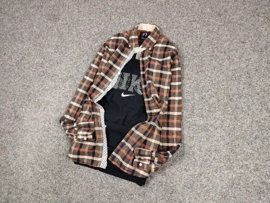 Flannel Vintage Flannel Shirt Travis Scott Style Streetwear Hype Size US L / EU 52-54 / 3 - 2 Thumbnail