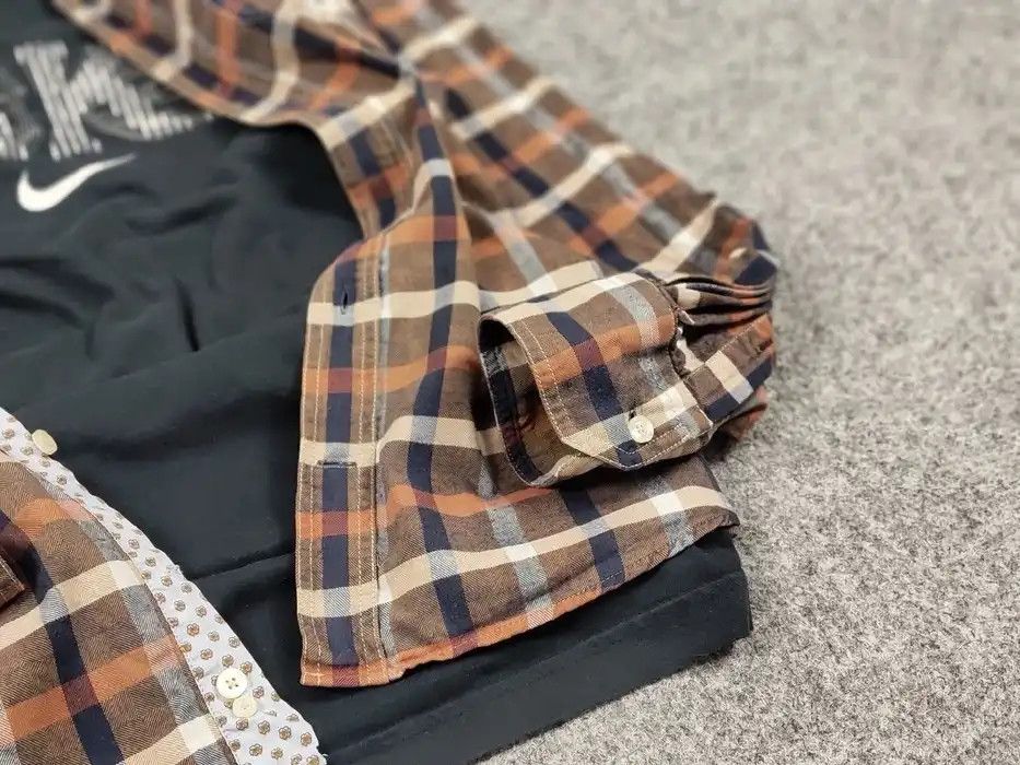 Flannel Vintage Flannel Shirt Travis Scott Style Streetwear Hype Size US L / EU 52-54 / 3 - 8 Thumbnail
