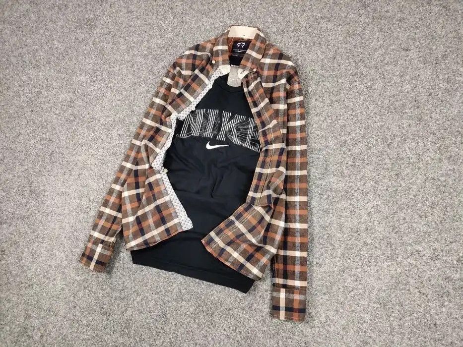 Flannel Vintage Flannel Shirt Travis Scott Style Streetwear Hype Size US L / EU 52-54 / 3 - 3 Thumbnail
