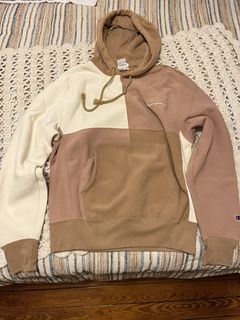 Champion colorblock cheap hoodie pink