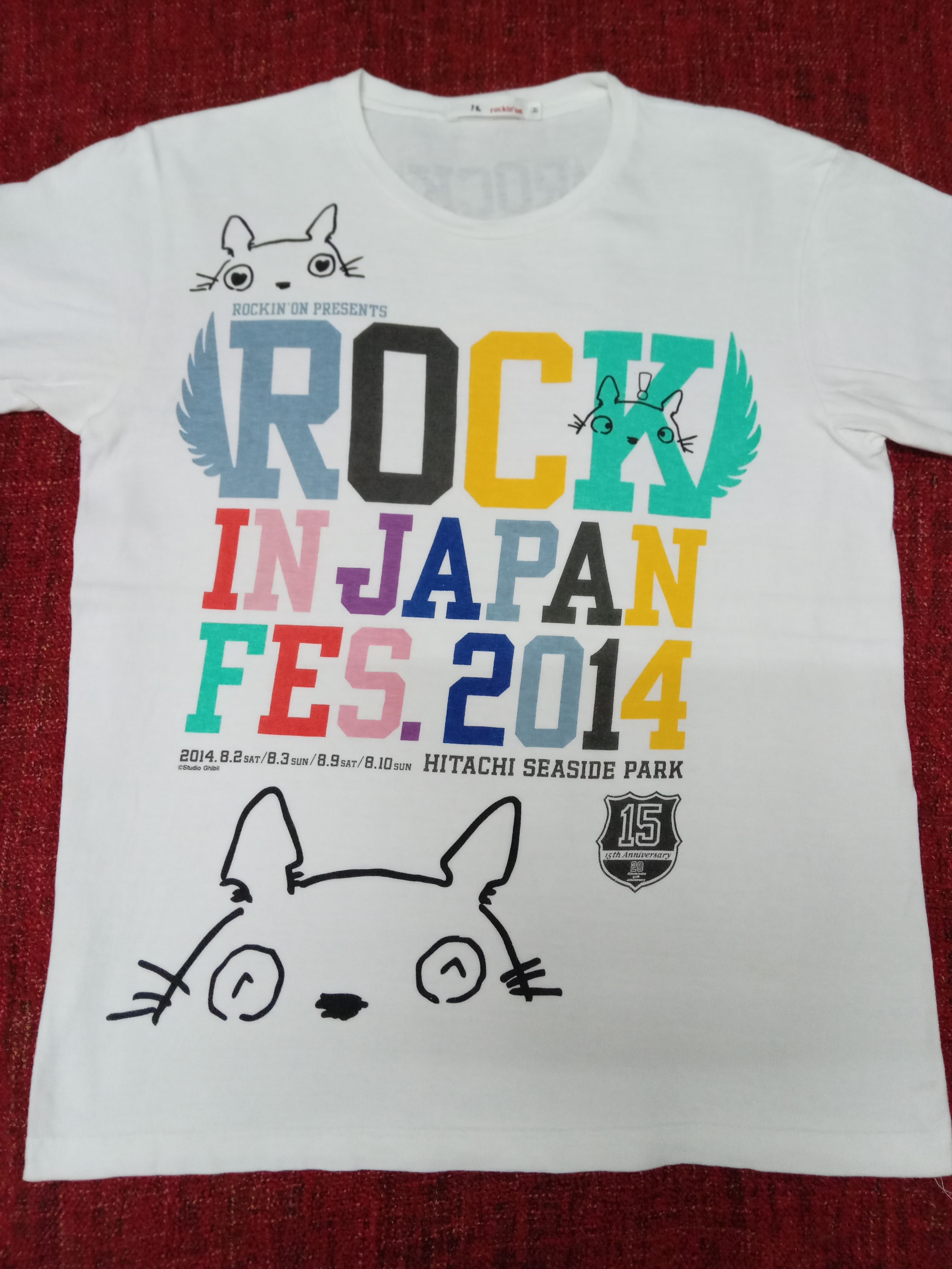 Anime Rare Studio ghibli anime Totoro x Rock In Japan tee Size US M / EU 48-50 / 2 - 1 Thumbnail