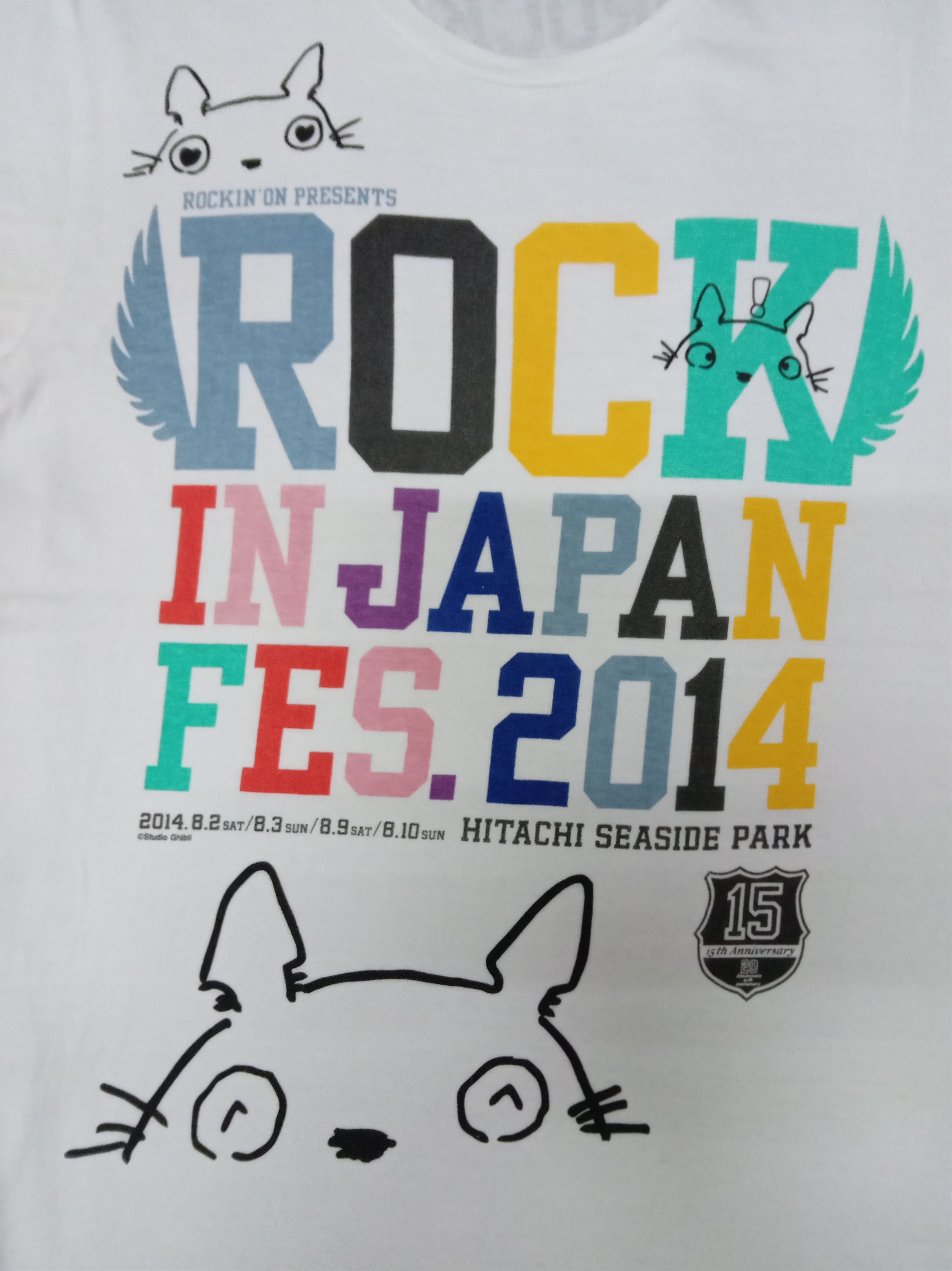 Anime × Cartoon Network Studio Ghibli Totoro x Rock In Japan tee Akira Spirited Away Size US M / EU 48-50 / 2 - 4 Thumbnail
