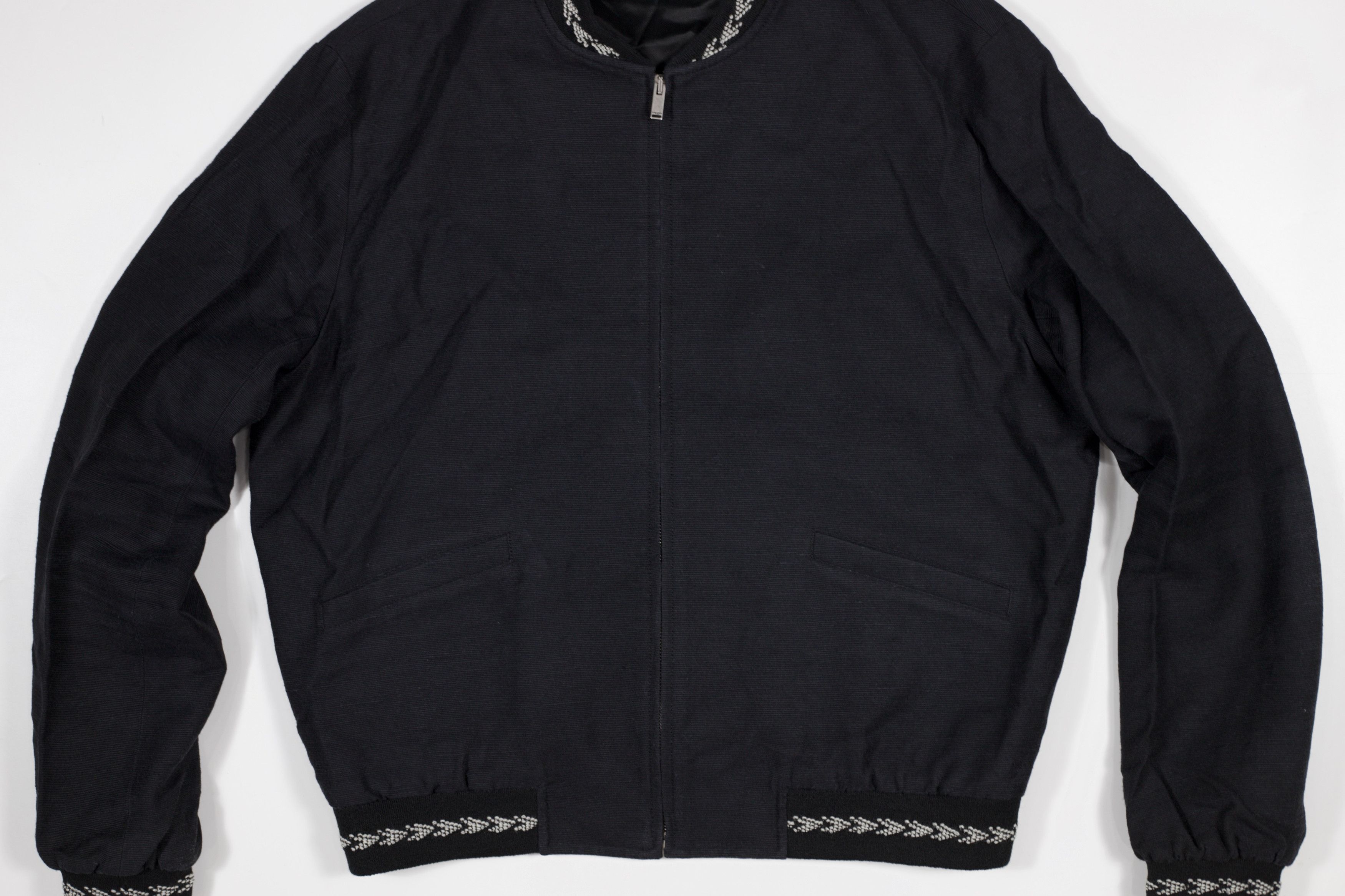 Saint Laurent Paris 54 size! 2017 Saint Laurent Paris Ikat Linen Bomber Jacket Size US L / EU 52-54 / 3 - 3 Thumbnail