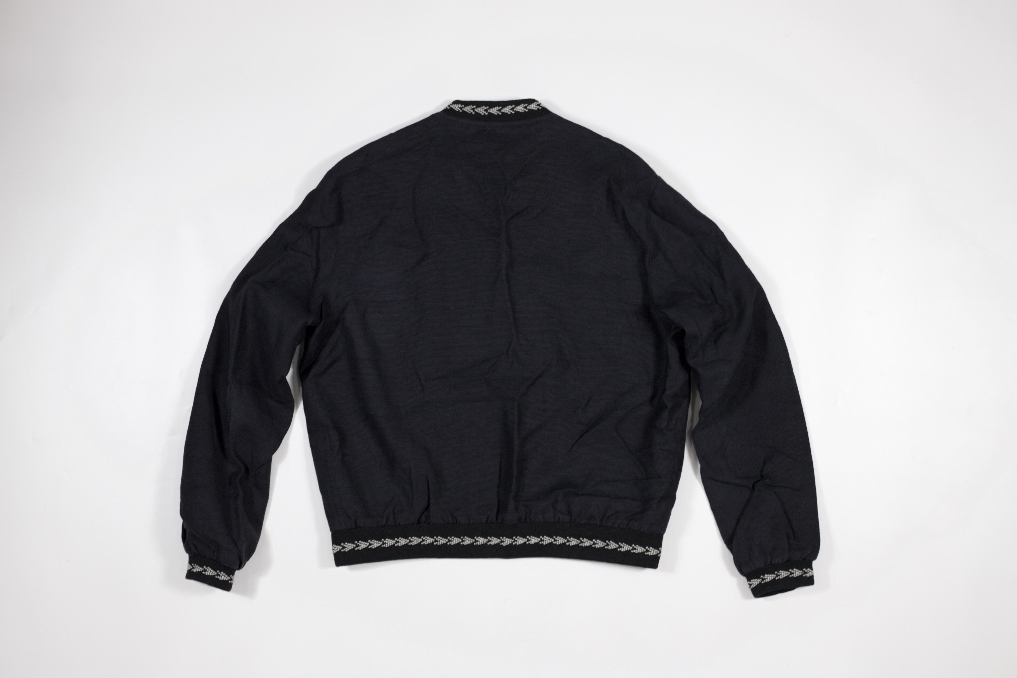 Saint Laurent Paris 54 size! 2017 Saint Laurent Paris Ikat Linen Bomber Jacket Size US L / EU 52-54 / 3 - 2 Thumbnail
