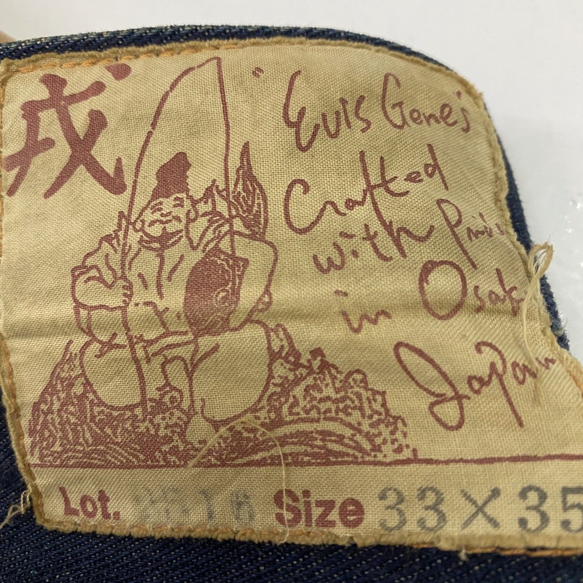 Evisu × Japanese Brand × Vintage VTG EVIS GENES DENIM JEANS NOW KNOW AS EVISU Size US 32 / EU 48 - 4 Thumbnail